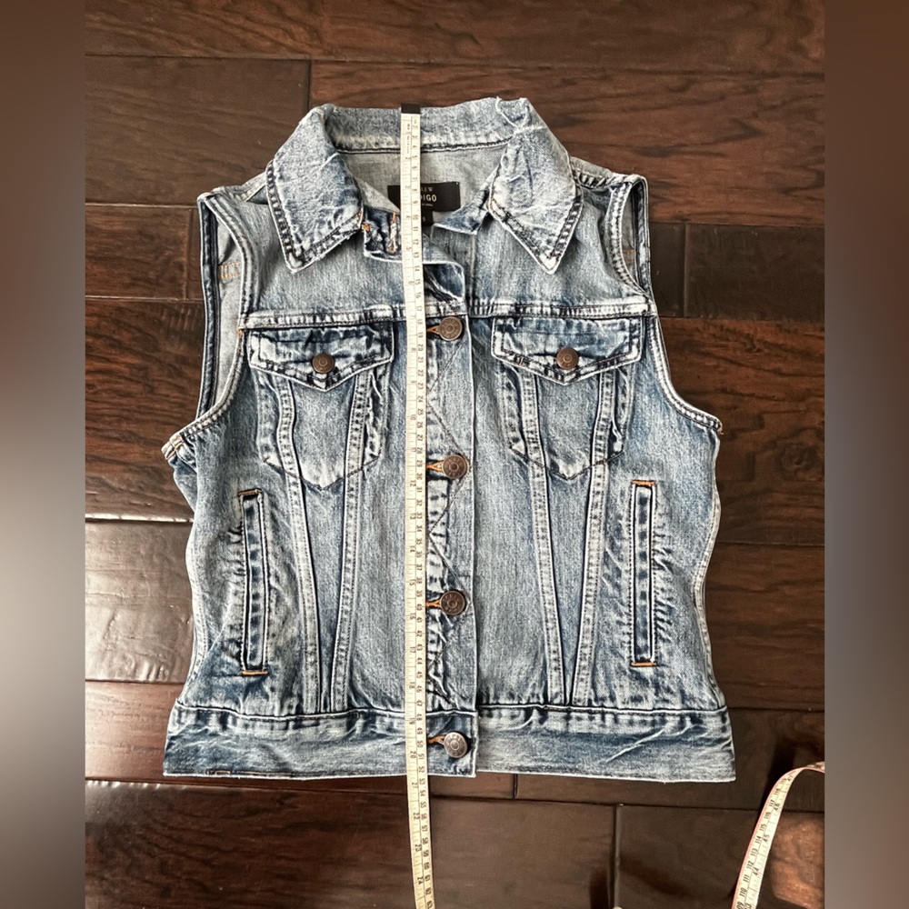 J. Crew Indigo Denim Woman’s Vest, Small - Picture 4 of 13